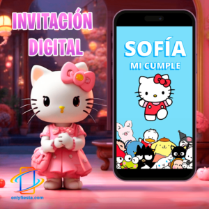 Hello Kitty - Invitación Cumpleaños - Video/Animada/Digital