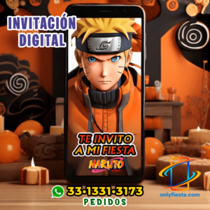 Naruto - Invitación Cumpleaños - Video/Animada/Digital
