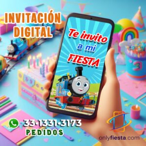 Thomas el Tren - Invitación Cumpleaños - Video/Animada/Digital