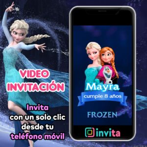 Frozen - Invitación Cumpleaños - Video/Animada/Digital