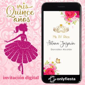 XV años - fucsia - Invitación - Video/Animada/Digital